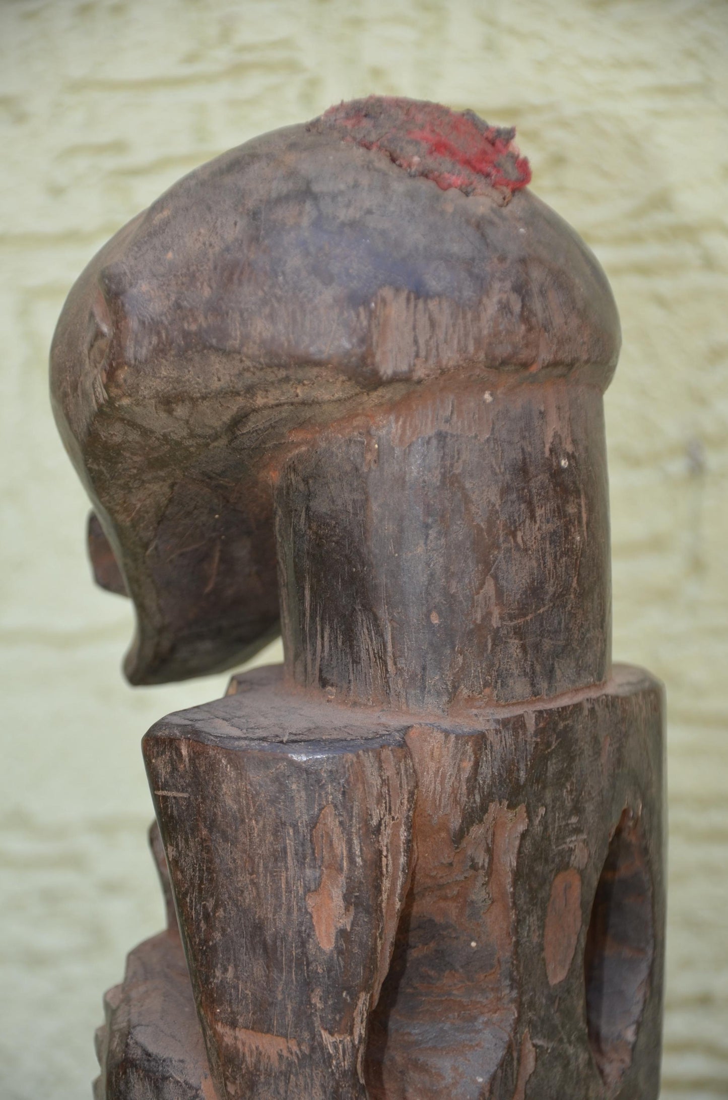 Authentic Luba Female Bowl Bearer Figure | Congolese Art