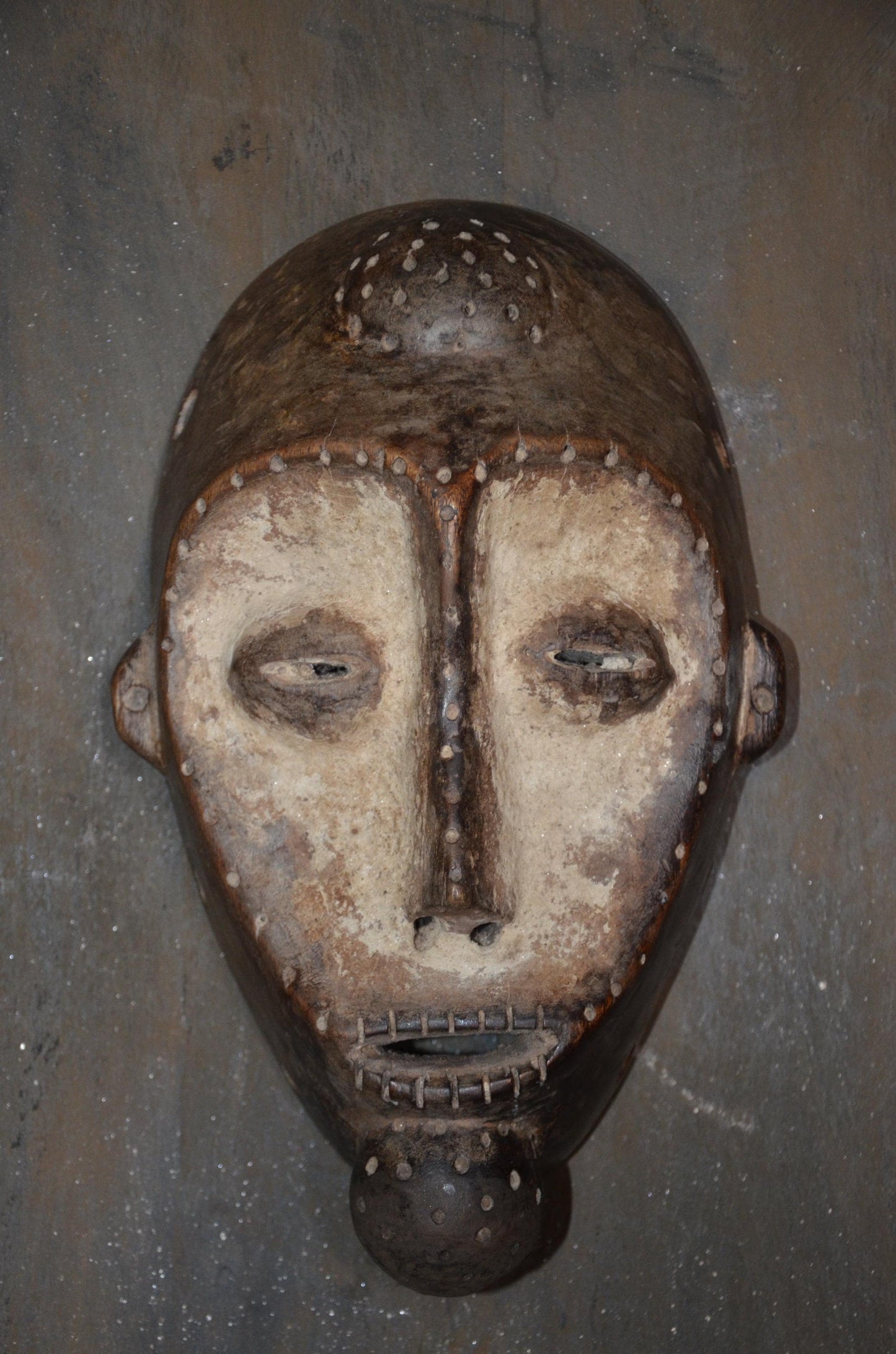 Authentic Bembe Initiation Mask | Congolese Tribal Wood Art