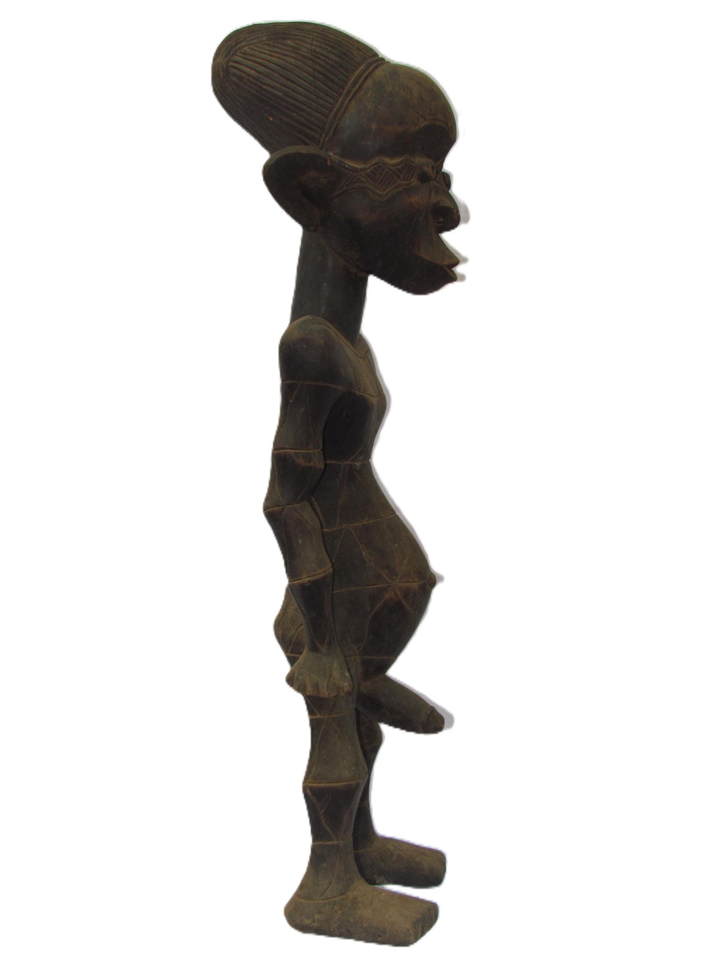 Grande statue de Mangbetu sculpture Congo RDC Art Tribal Africain