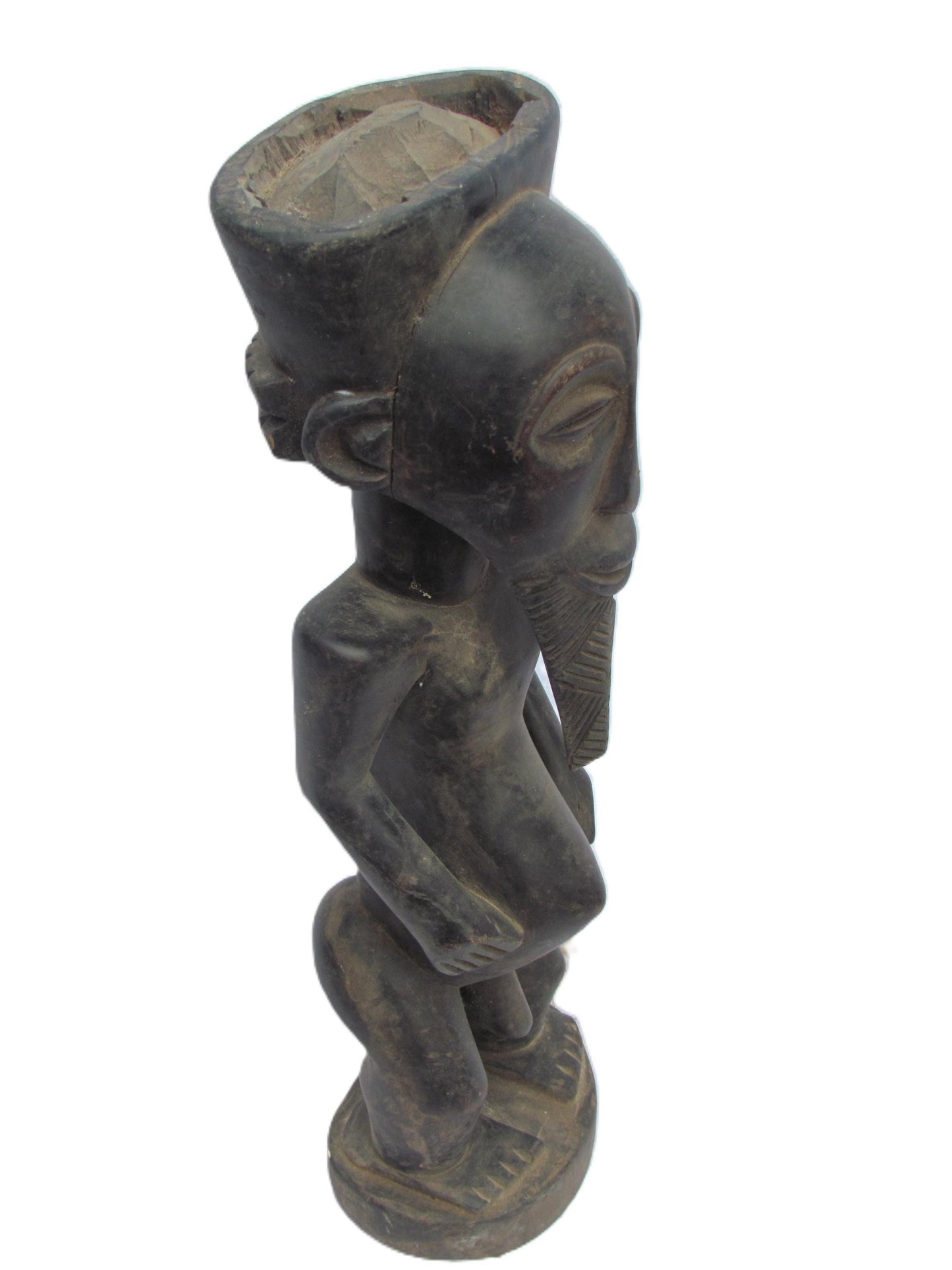 Figurine tribale magique Kusu, sculpture africaine sculptée à la main, art centrafricain du Congo, de la Zambie et de l'Afrique centrale, décoration ethnique rare pour la maison