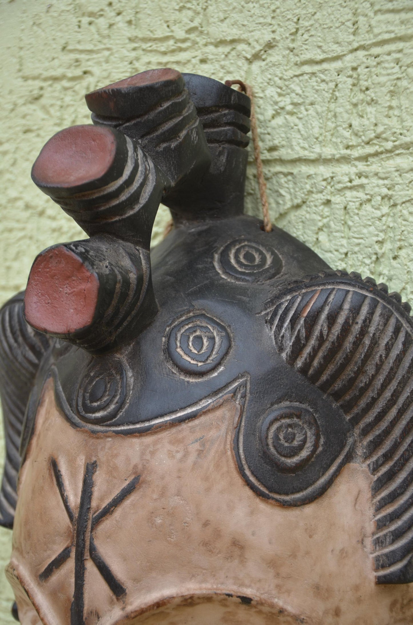 Punu Okuyi Mask | African White-Faced Tribal Art