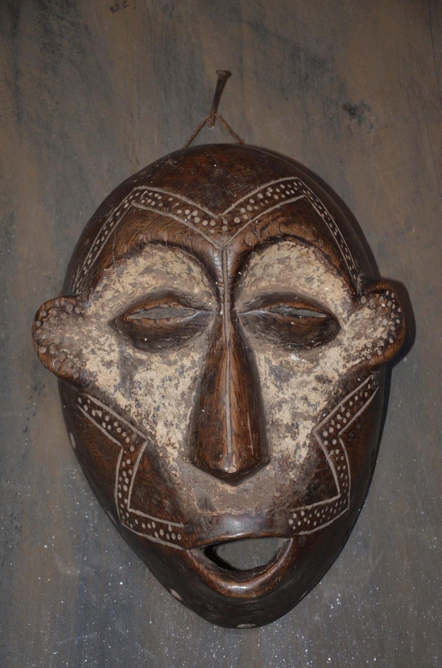 Authentic Bembe Mask | Congolese Tribal Art | Hand-Carved Wood