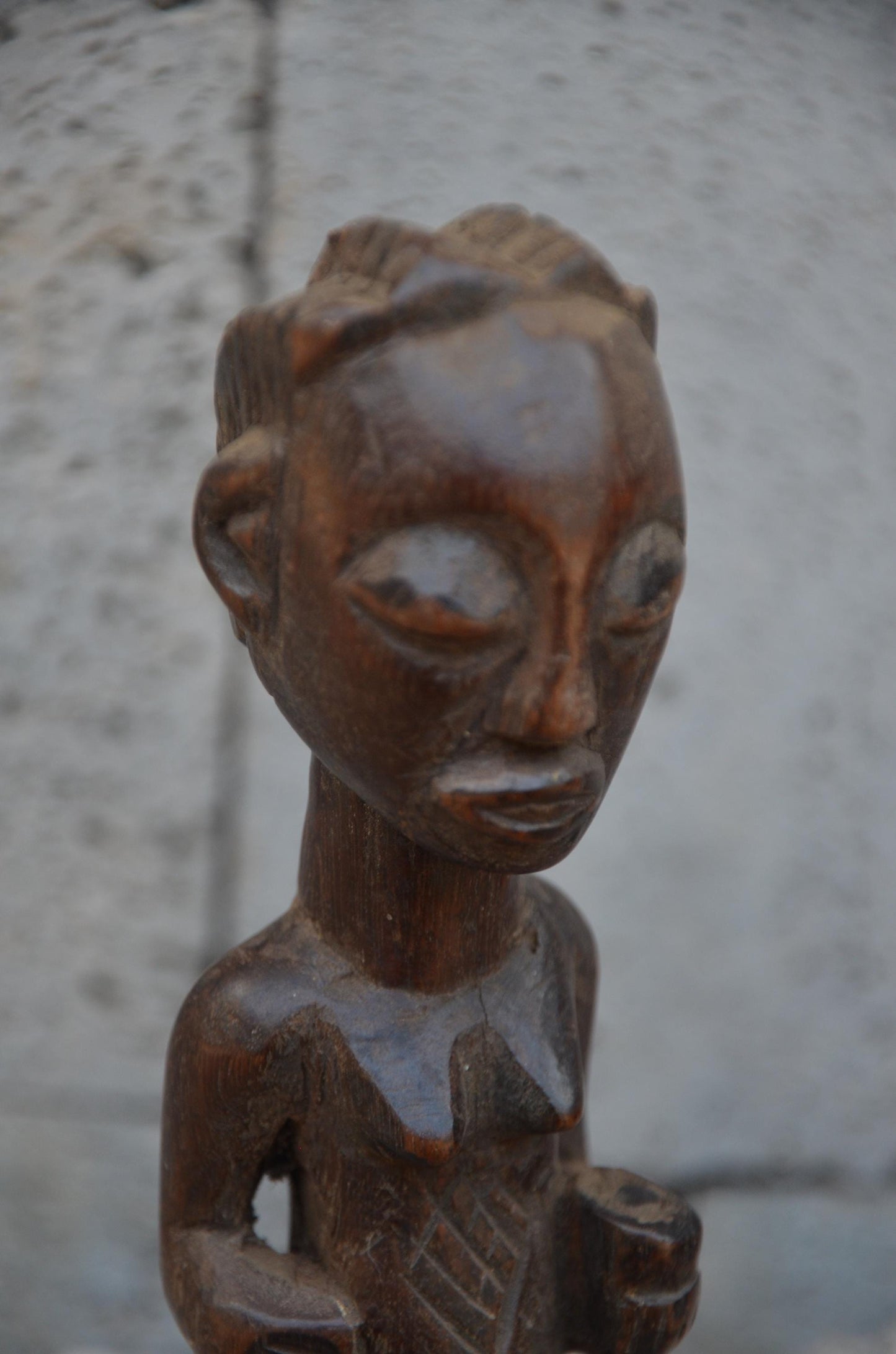 Authentic Chokwe Female Ancestor Figure | Angolan Tribal Art