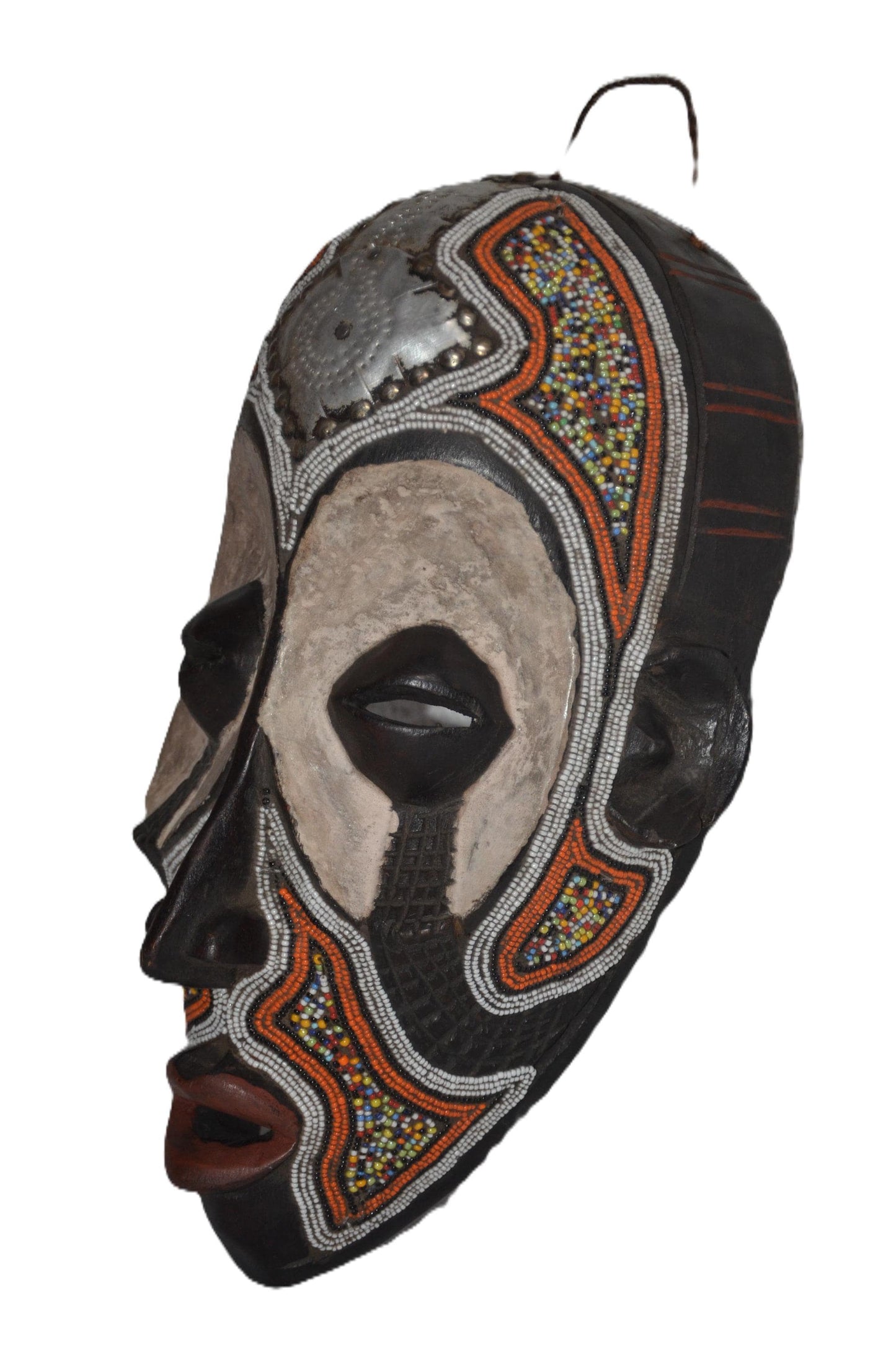 Kumu Beaded Mask – Handcrafted African Wall Art