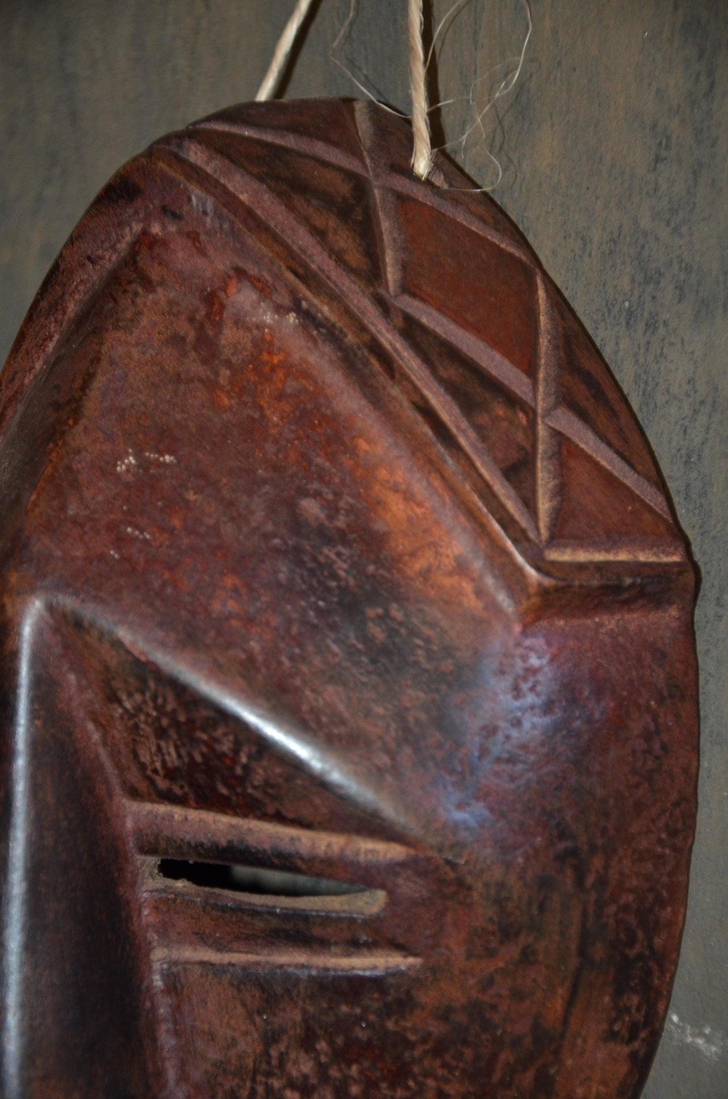 Authentic Lwalwa Mask | Congolese Cubist Style | Tribal Wood Art