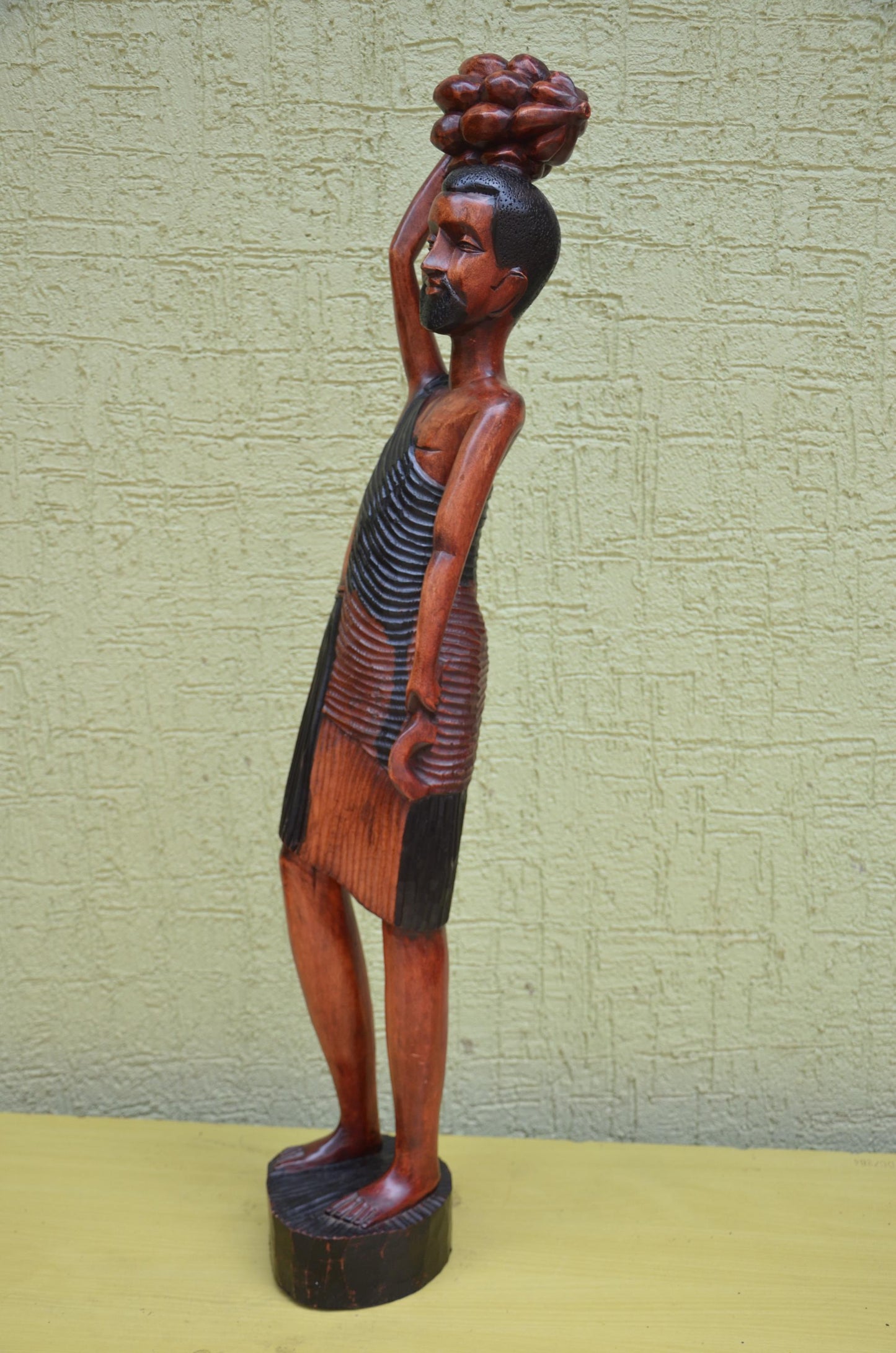 East African Wooden Male Harvester Sculpture | Tribal Art