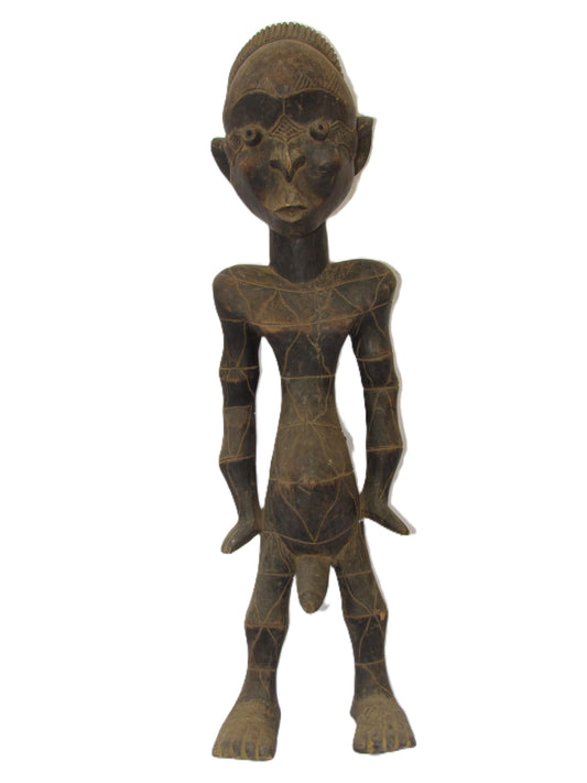 Grande statue de Mangbetu sculpture Congo RDC Art Tribal Africain