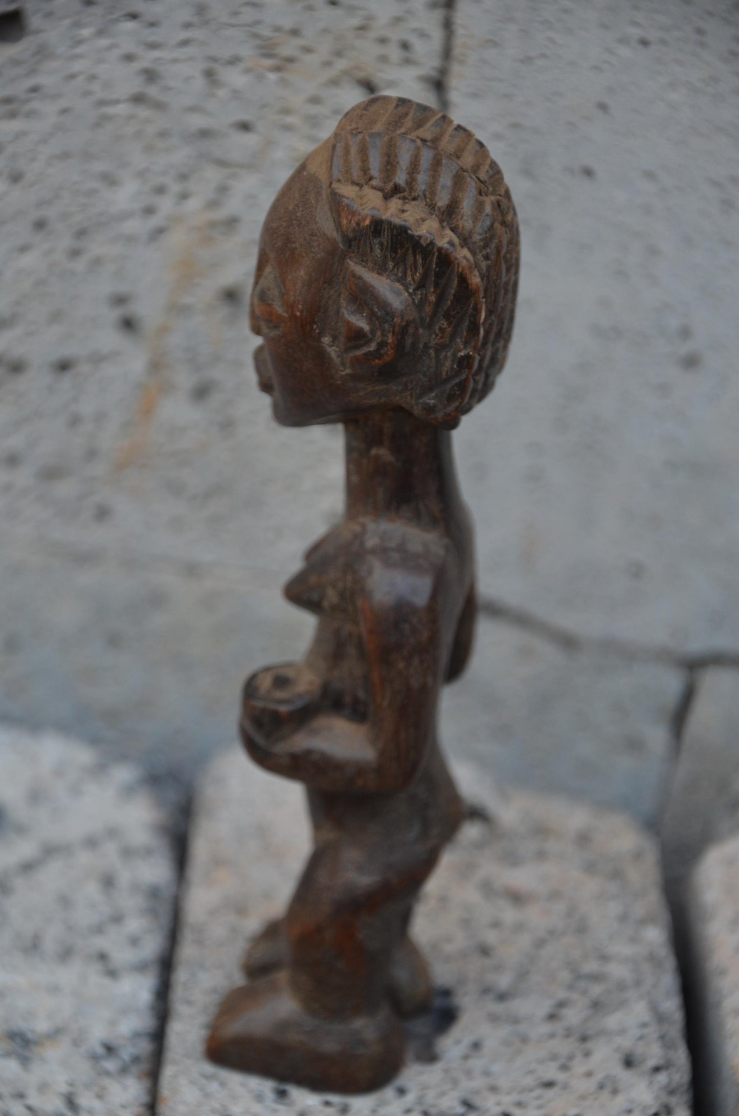 Authentic Chokwe Female Ancestor Figure | Angolan Tribal Art