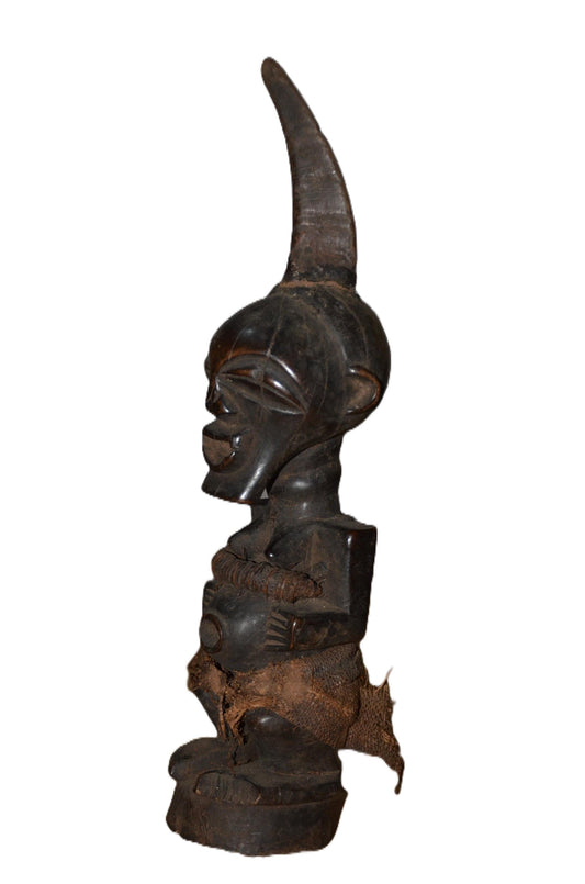 Authentic Songye Statue | Congolese Tribal Art | Hand-Carved Wood Art