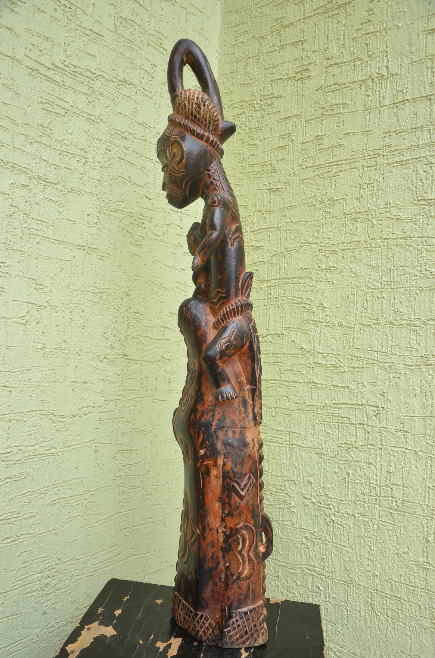 Authentic Senufo-Style Maternity Figure | West African Ancestral Art