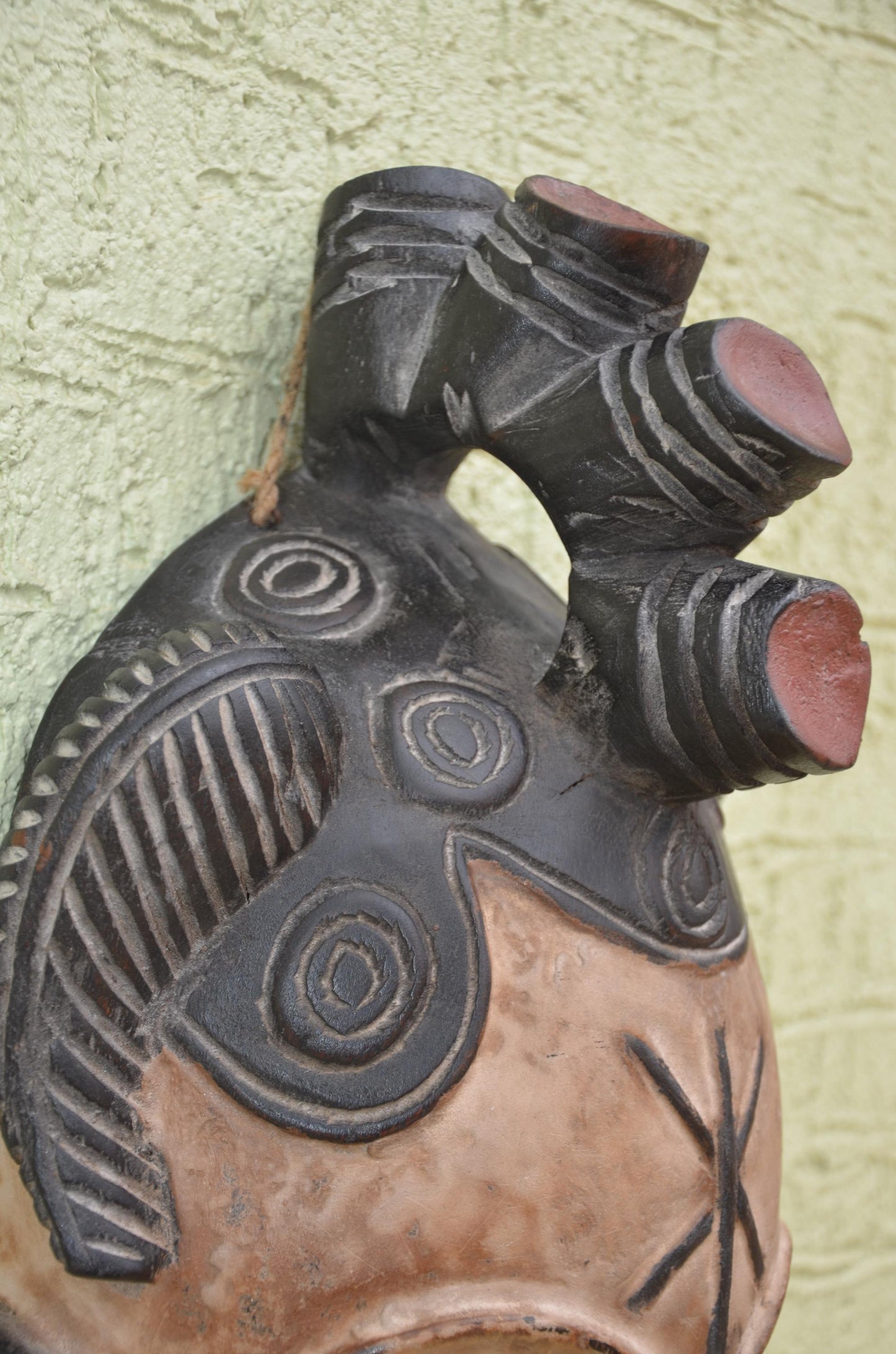 Punu Okuyi Mask | African White-Faced Tribal Art