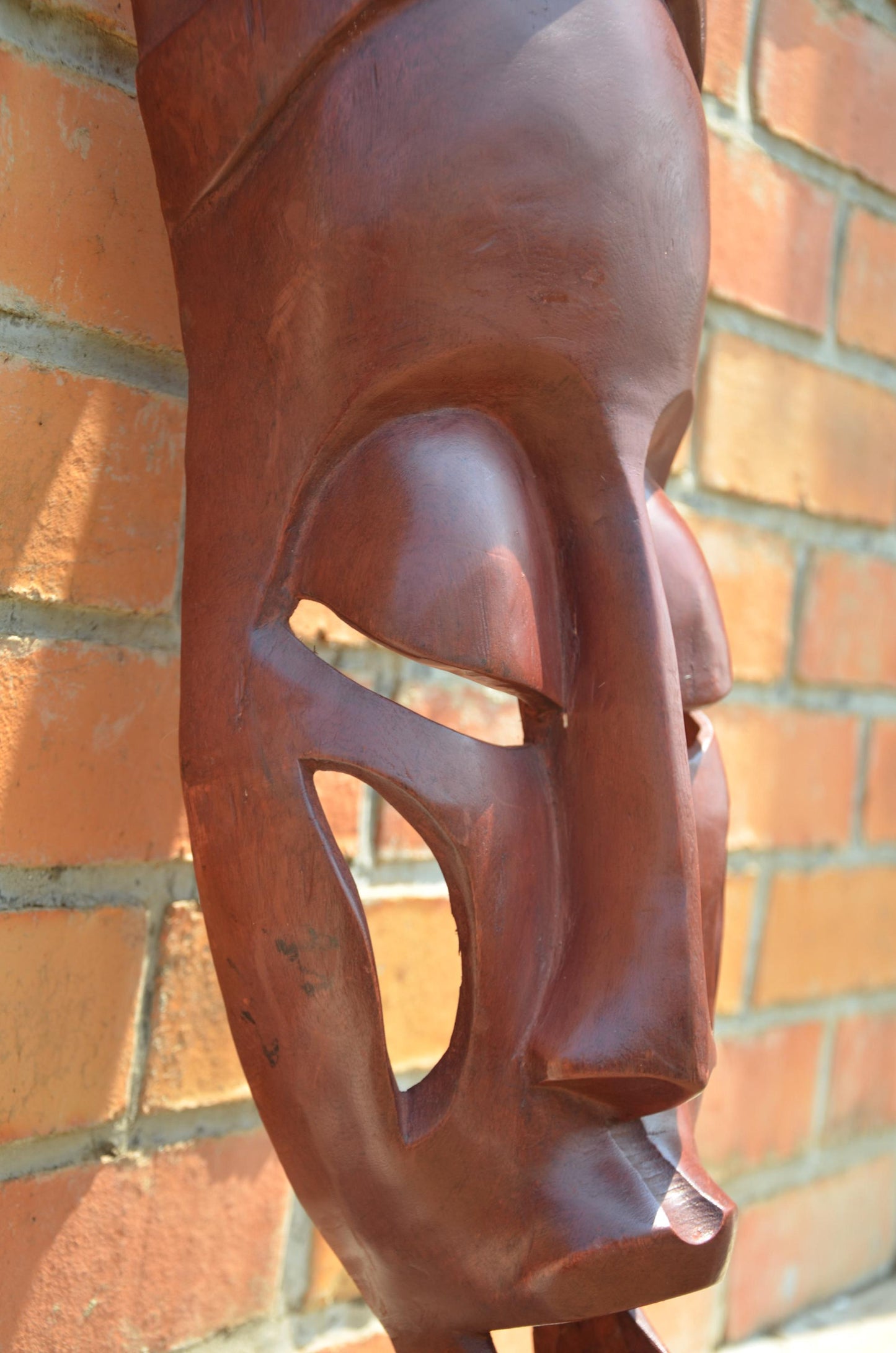 Authentic Rwandan Decorative Wall Mask | East African Art