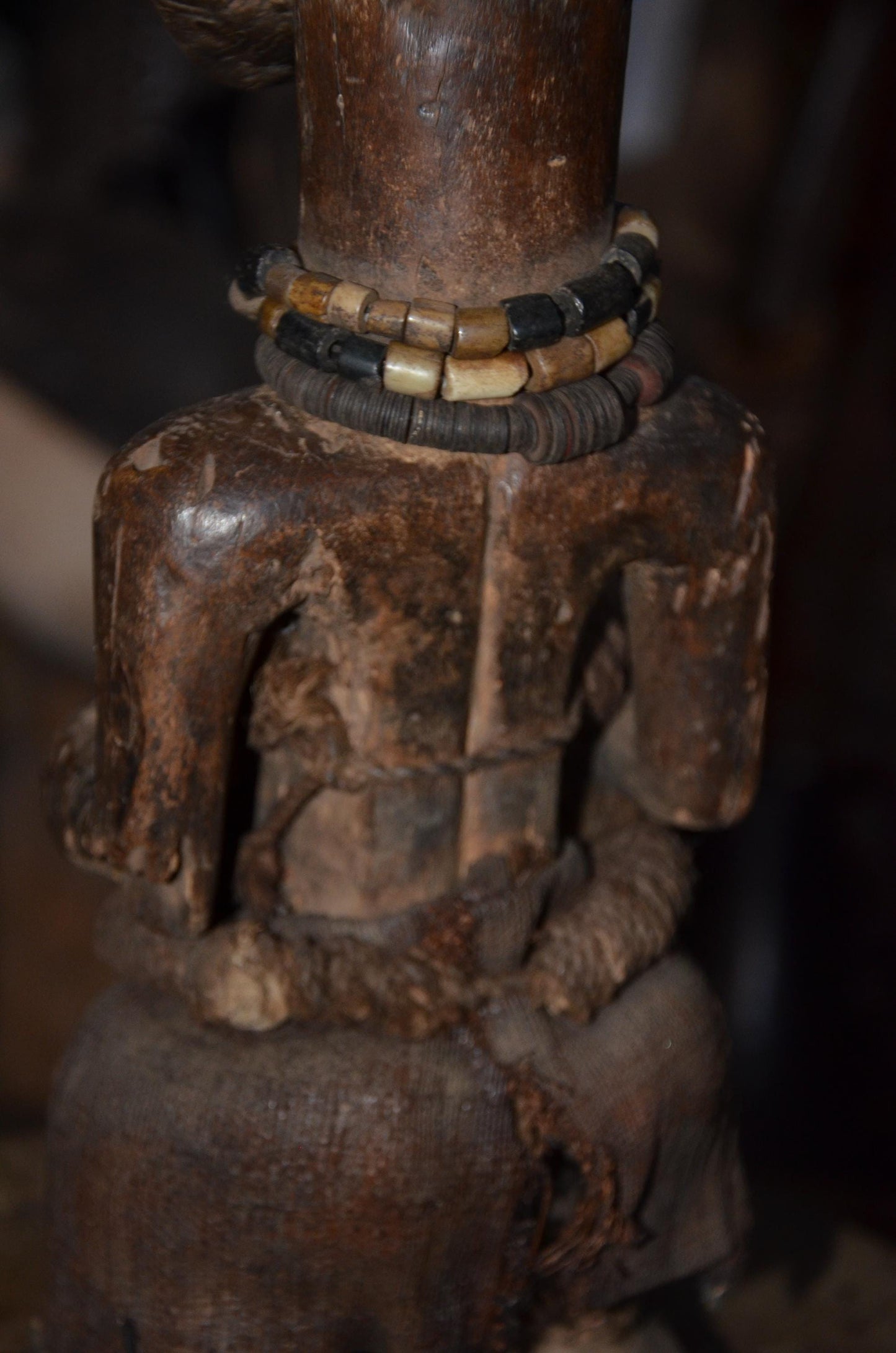 Songye Nkishi Figure | Authentic Congolese Power Fetish | Hand-Carved Tribal Sculpture