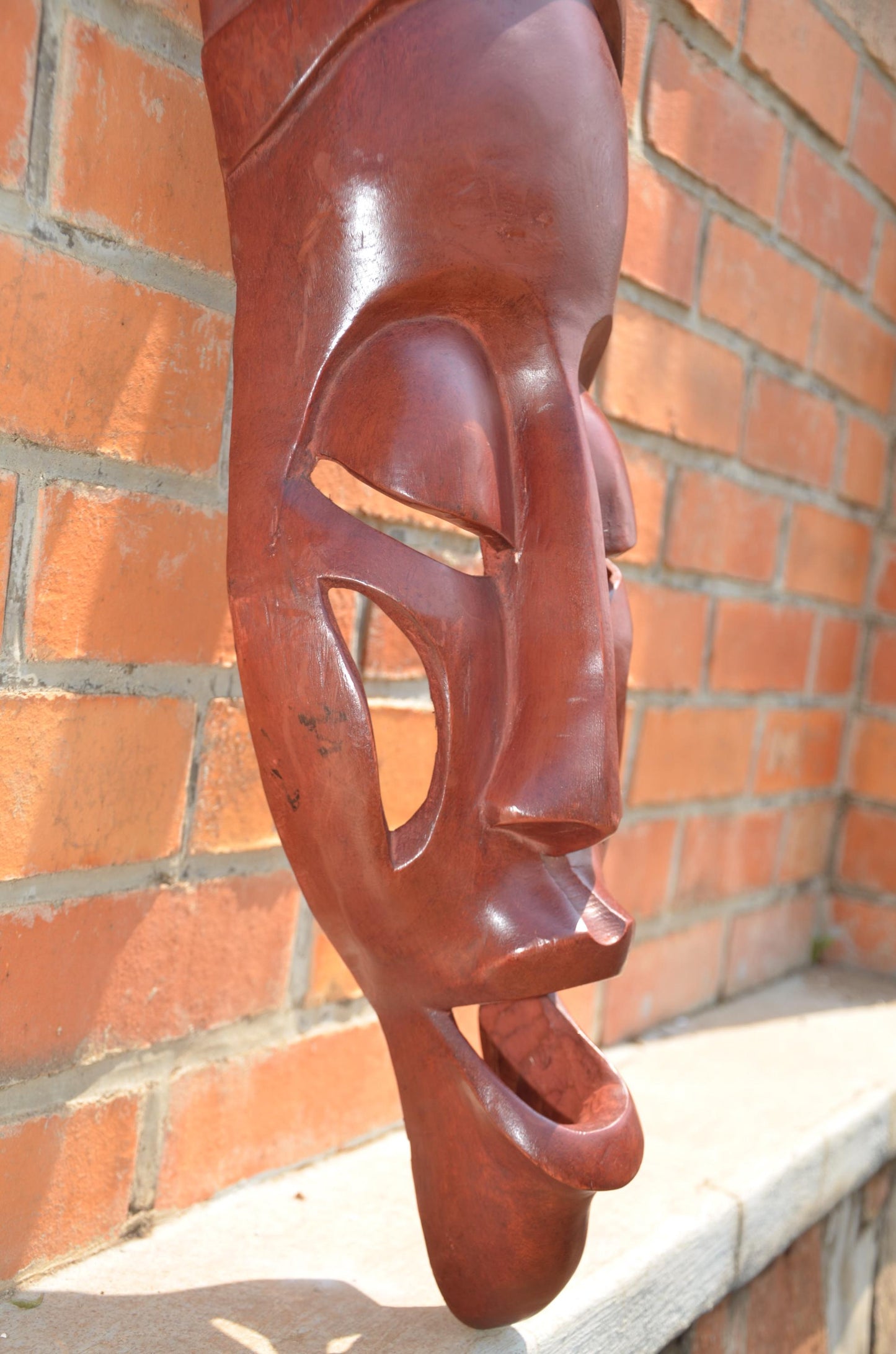 Authentic Rwandan Decorative Wall Mask | East African Art