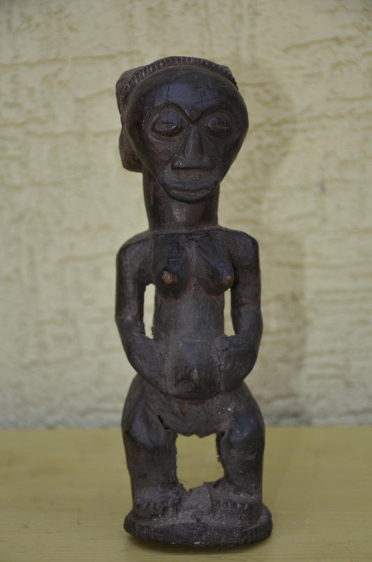 Authentic Luba Hemba Female Figure | Congolese Tribal Art