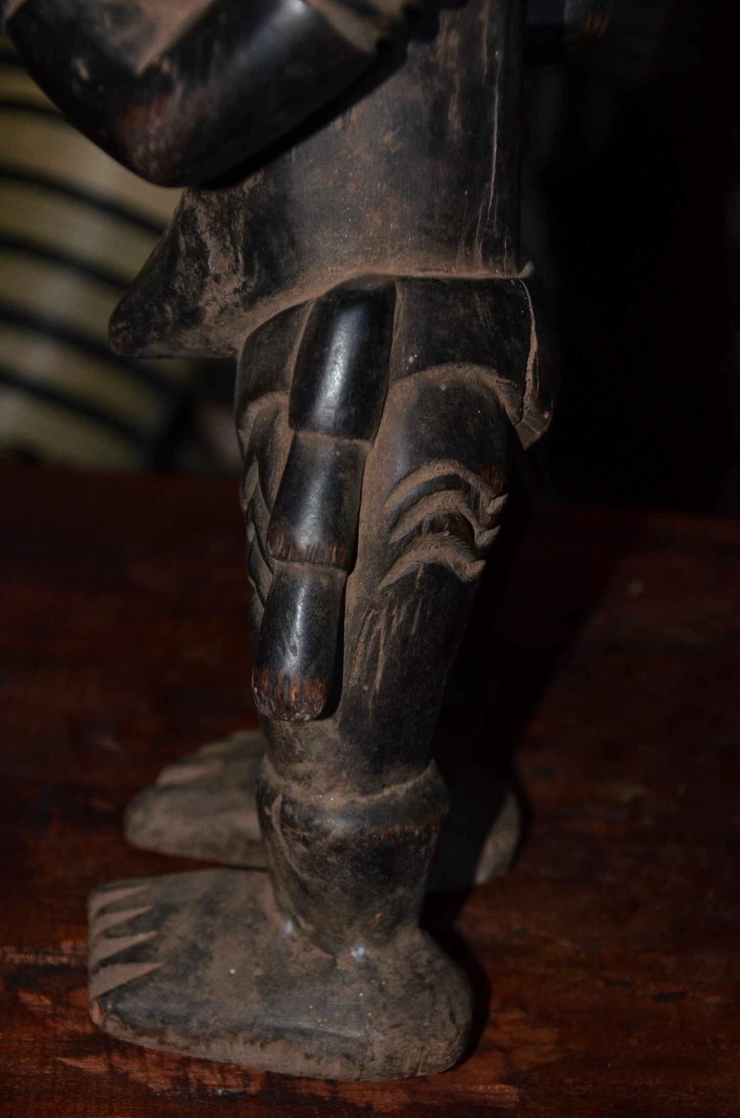 Authentic Lulua Maternity Figure | Bena Lulua Sculpture | African Tribal Art