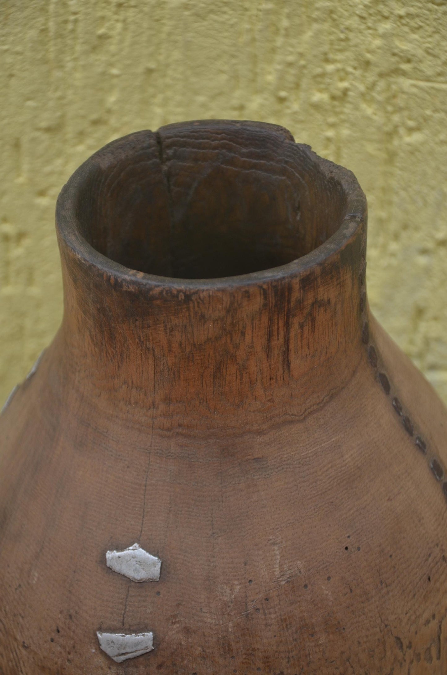 Authentic Rwandan Milk Vessel | Traditional Icyansi | Hand-Carved Wood