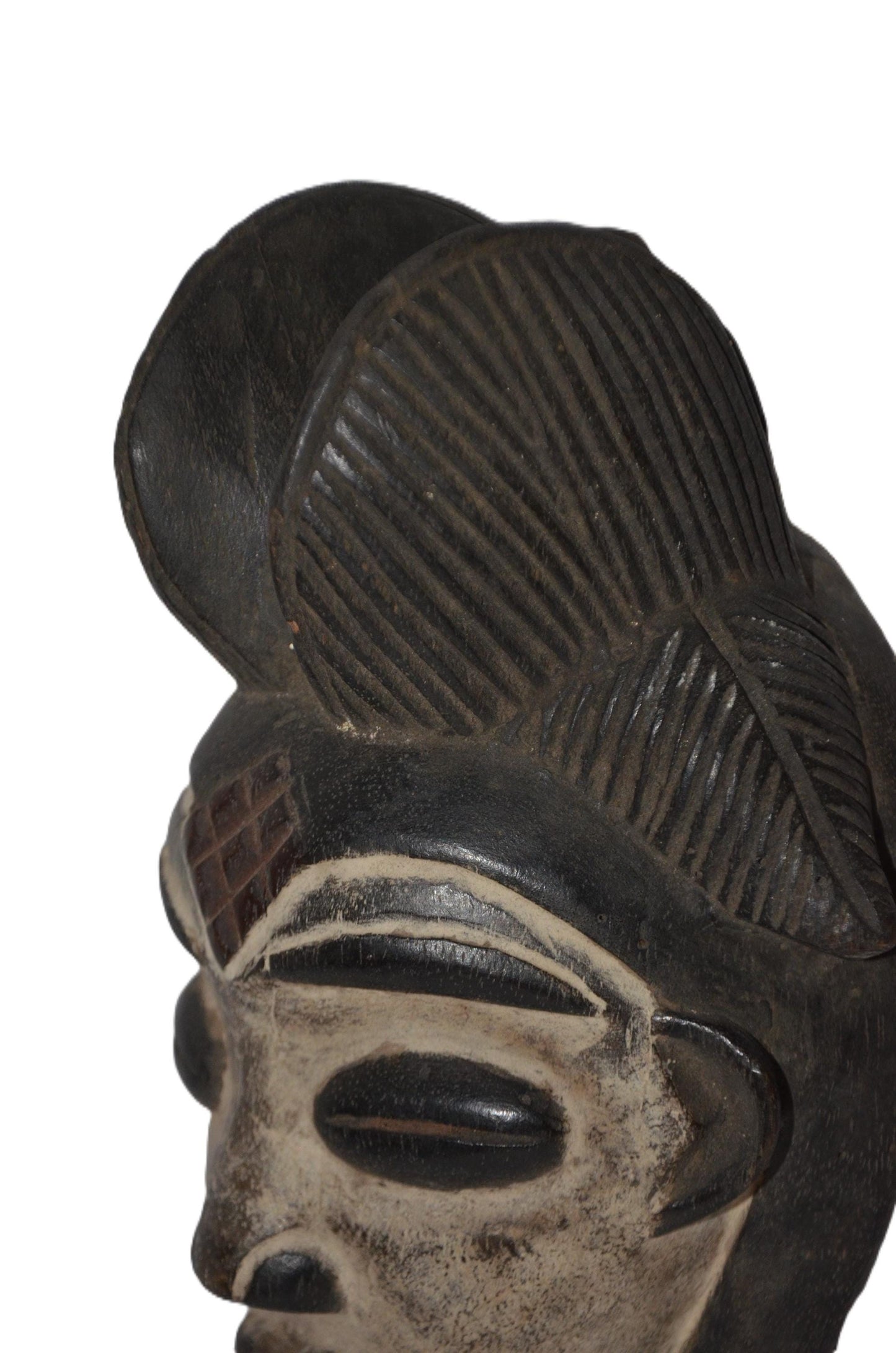 Authentic Bapunu Mask | Traditional Congolese Tribal Art | Hand-Carved Wood