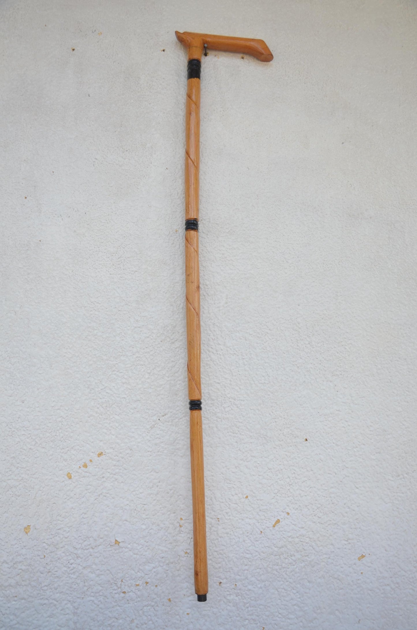 Handcrafted African Royal Walking Stick | Traditional Wooden Cane and Staff