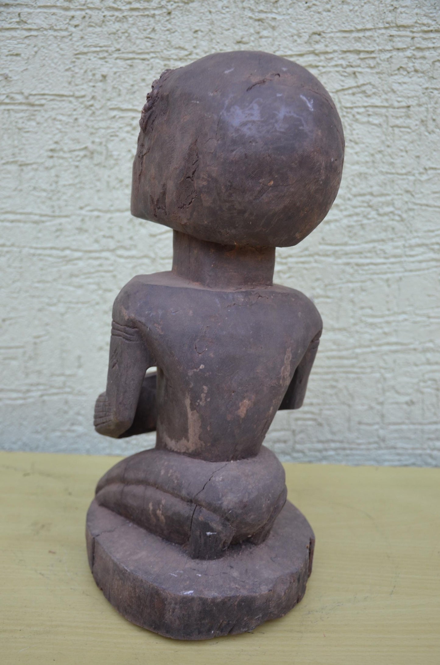 Luba Female Bowl Bearer Figure | DRC Ethnographic Art