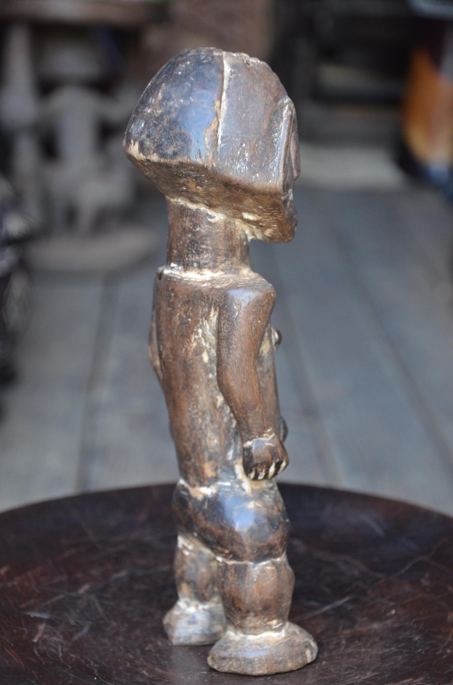 Authentic Tabwa Ancestor Figure | Congolese Tribal Wood Sculpture