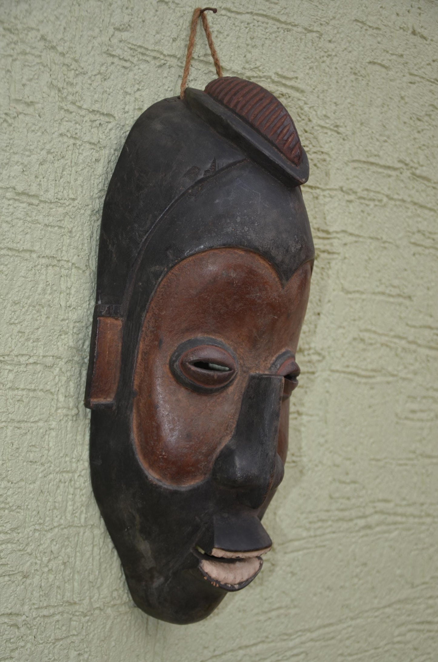 Senufo Kpeliye'e Mask | Hand-Carved African Tribal Wall Art, Ivory Coast Heritage