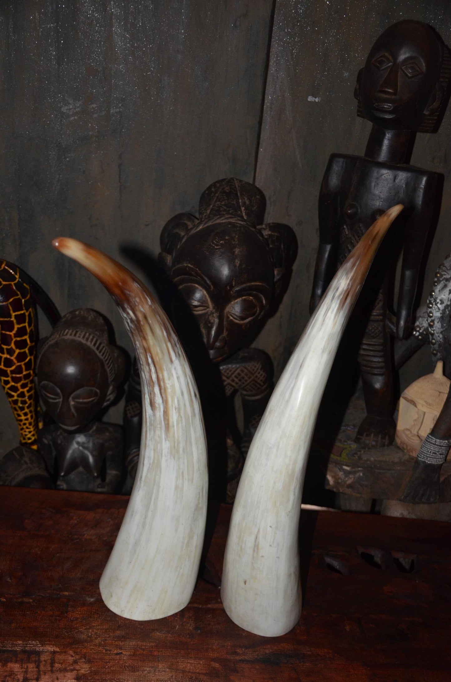 Large Ankole Cow Horns | Authentic East African Decor | Natural Statement Art