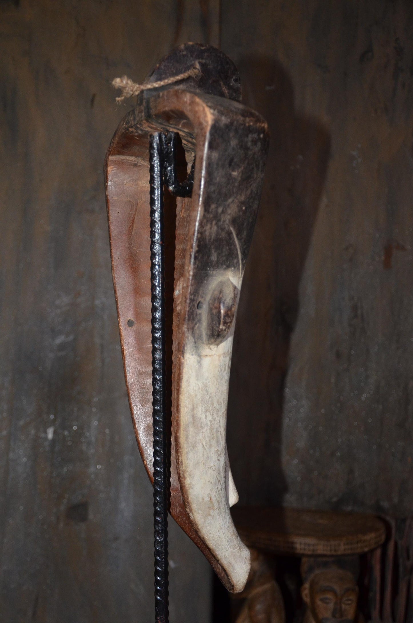 Authentic Fang Ngil Mask | Gabonese Tribal Art | Large Wood Carving