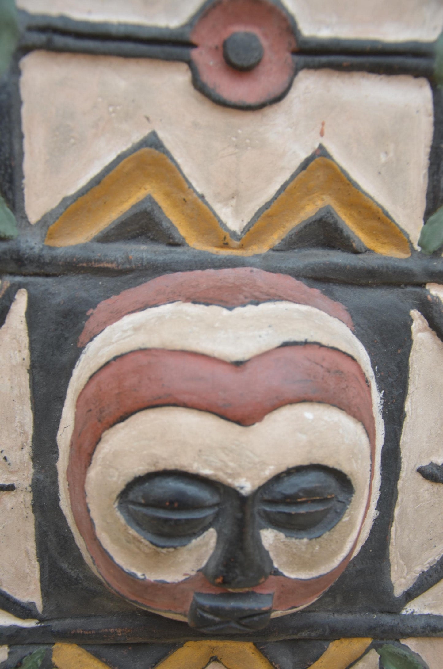 Authentic African Multi-Mask Wall Panel | Tribal Totem Art