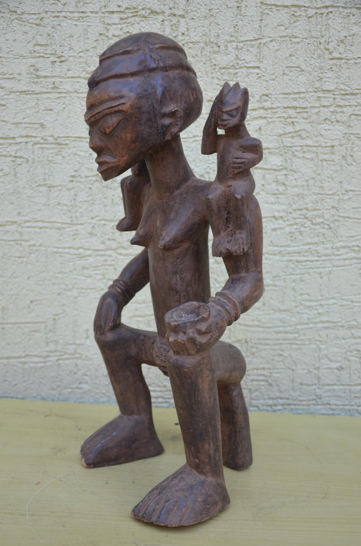Authentic Yoruba Maternity Figure | Nigerian Tribal Art