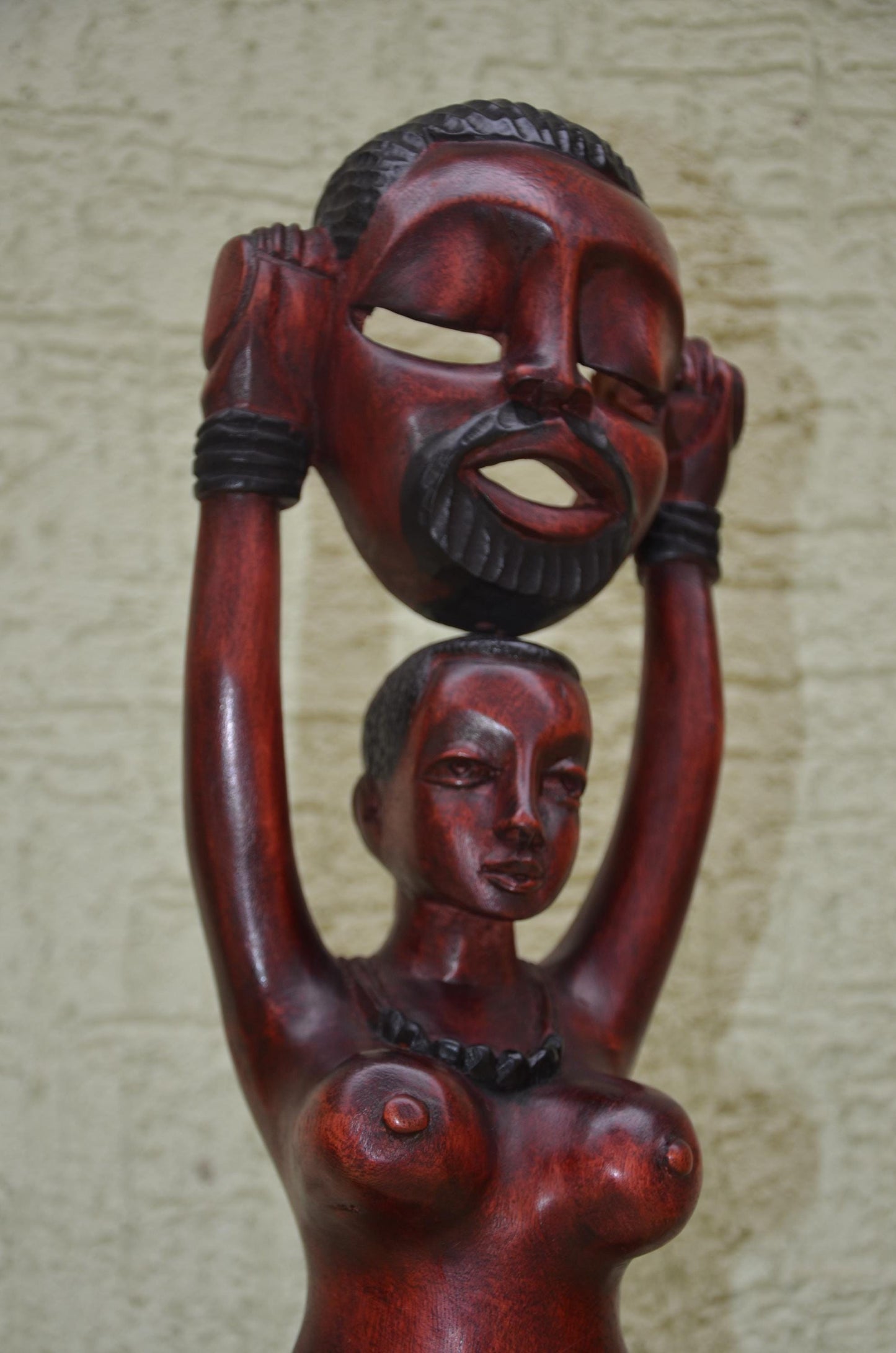 African Wooden Companion Figurine | Tribal Art Sculpture