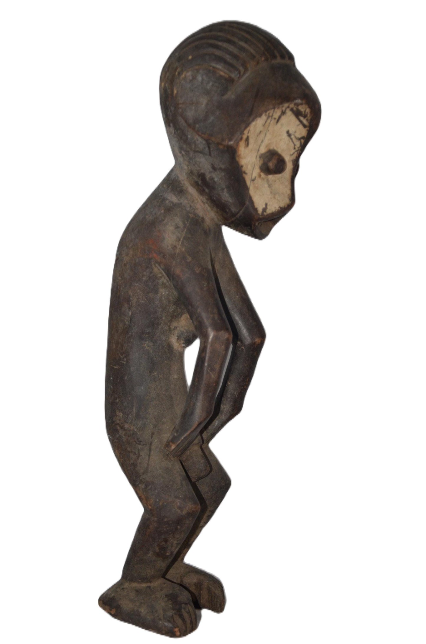 Motoko Statue – African Tribal Figure, Handcarved Wooden Art Decor