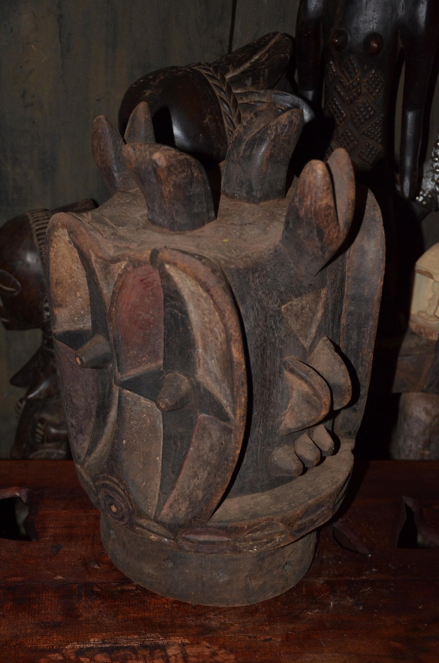 Authentic Bobo Bwa Mask | Polychrome Helmet Mask | Tribal African Art