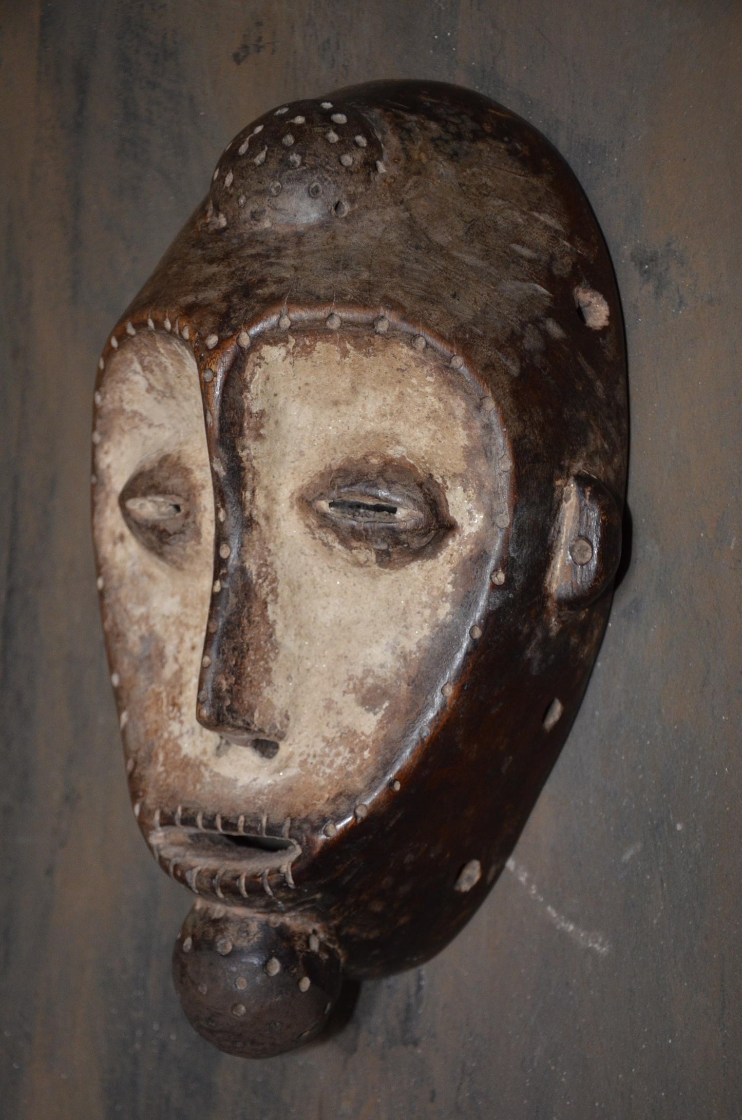 Authentic Bembe Initiation Mask | Congolese Tribal Wood Art