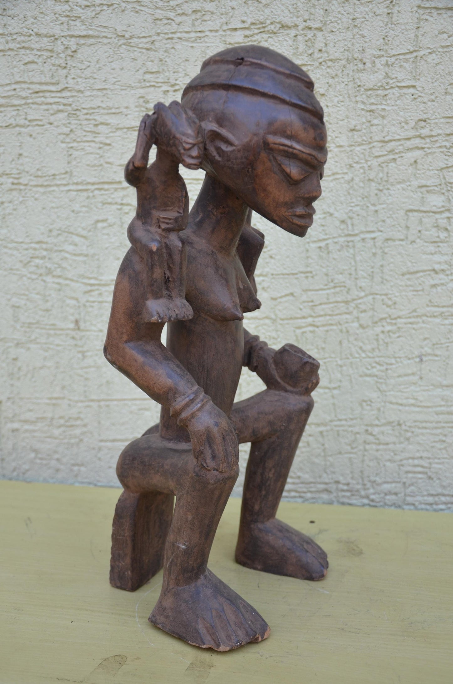 Authentic Yoruba Maternity Figure | Nigerian Tribal Art