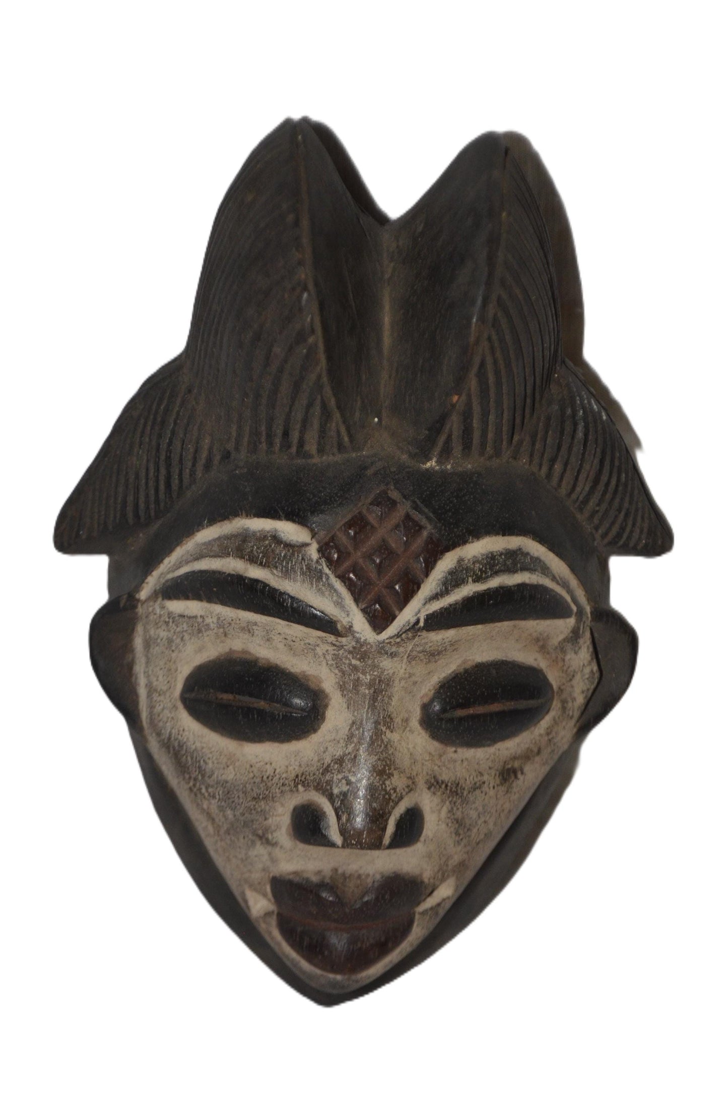 Authentic Bapunu Mask | Traditional Congolese Tribal Art | Hand-Carved Wood