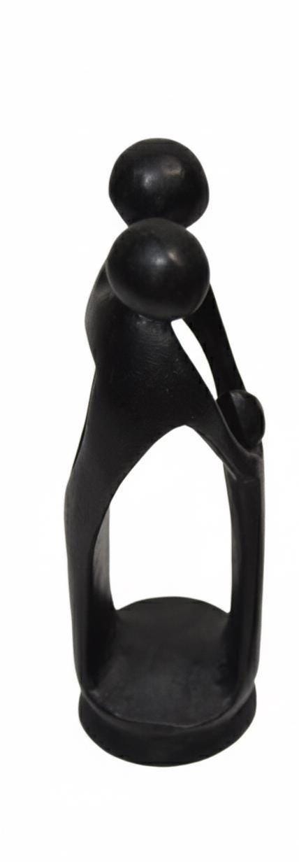 Rwandese Abstract Family – Hand-Carved Wooden Sculpture