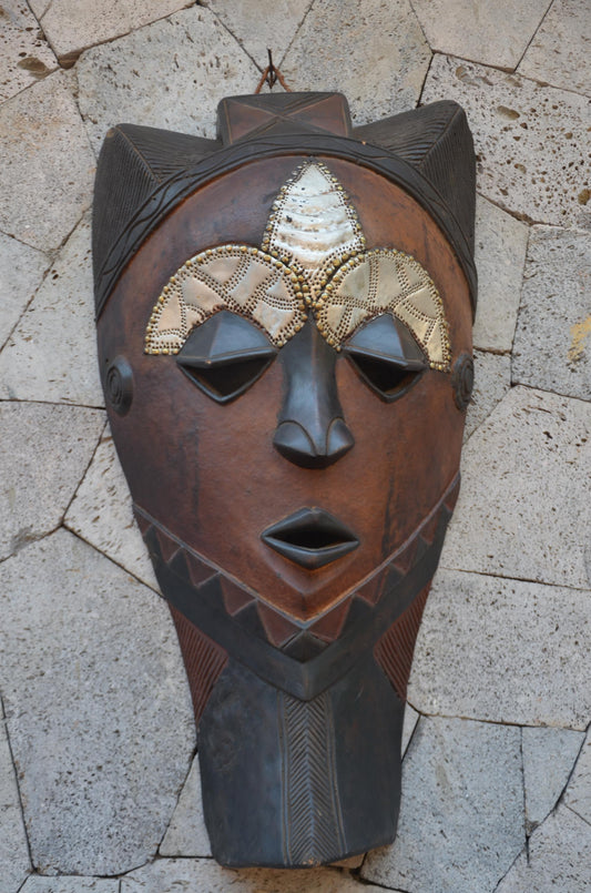 Authentic Chokwe Mask | Large Congolese Tribal Art | Statement Piece