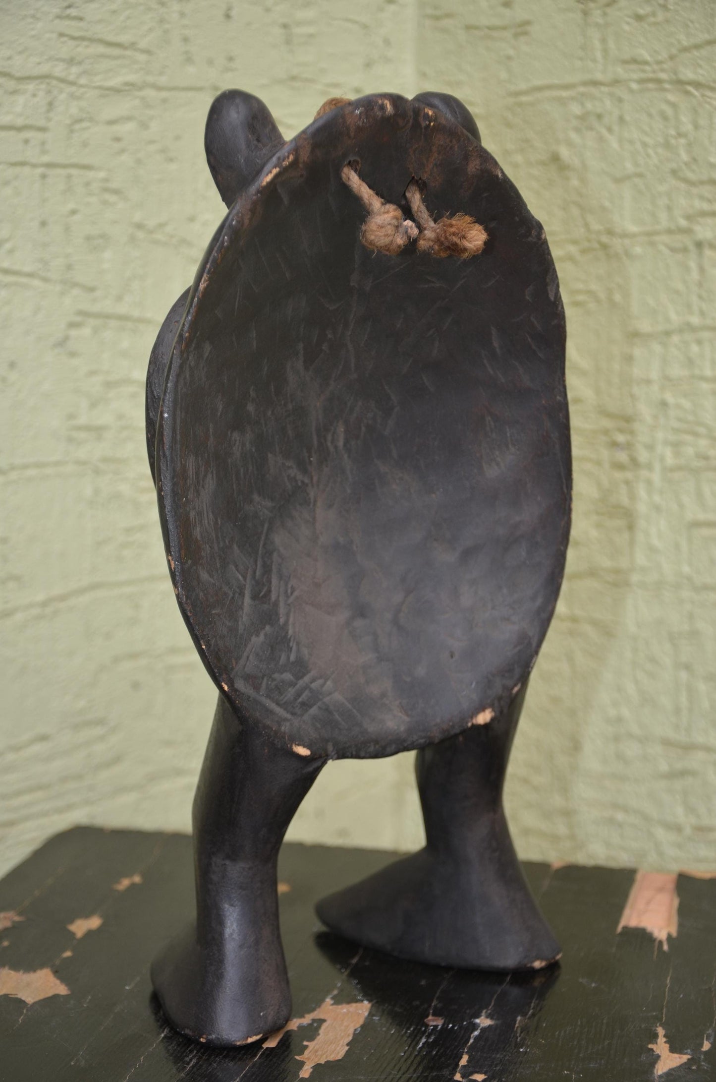 Authentic Zoomorphic Helmet Statue | Tribal Hybrid Art