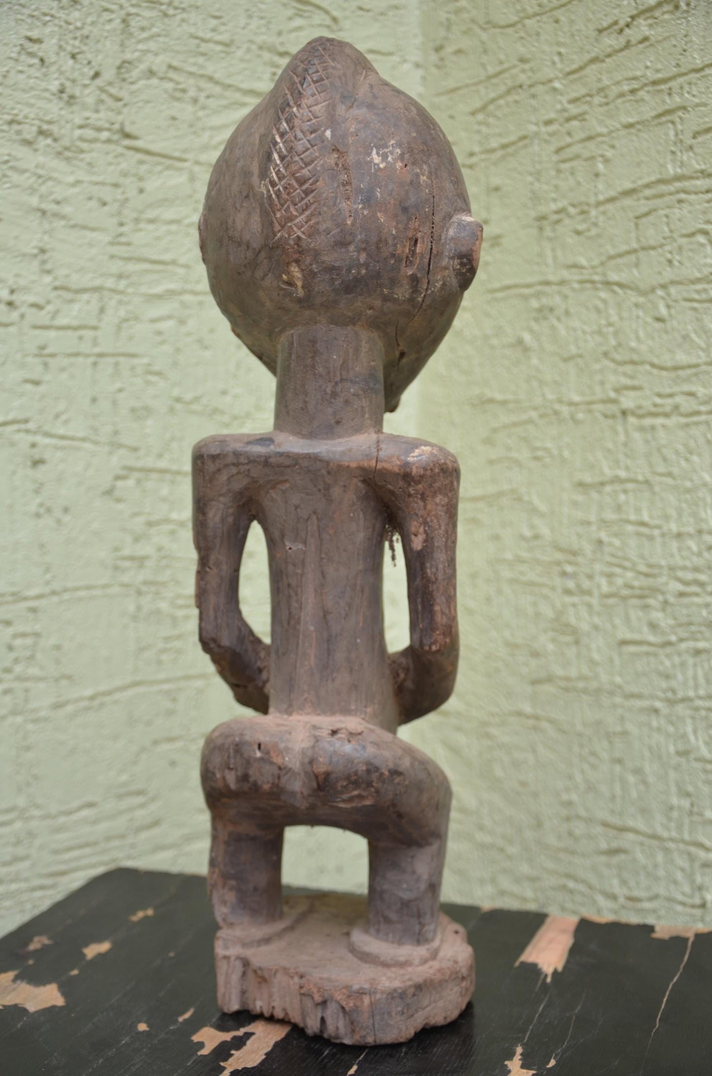 Male Singiti Statue â€“ 20" Hand-Carved Wood Hemba Ancestor Figure â€“ Congo Art.