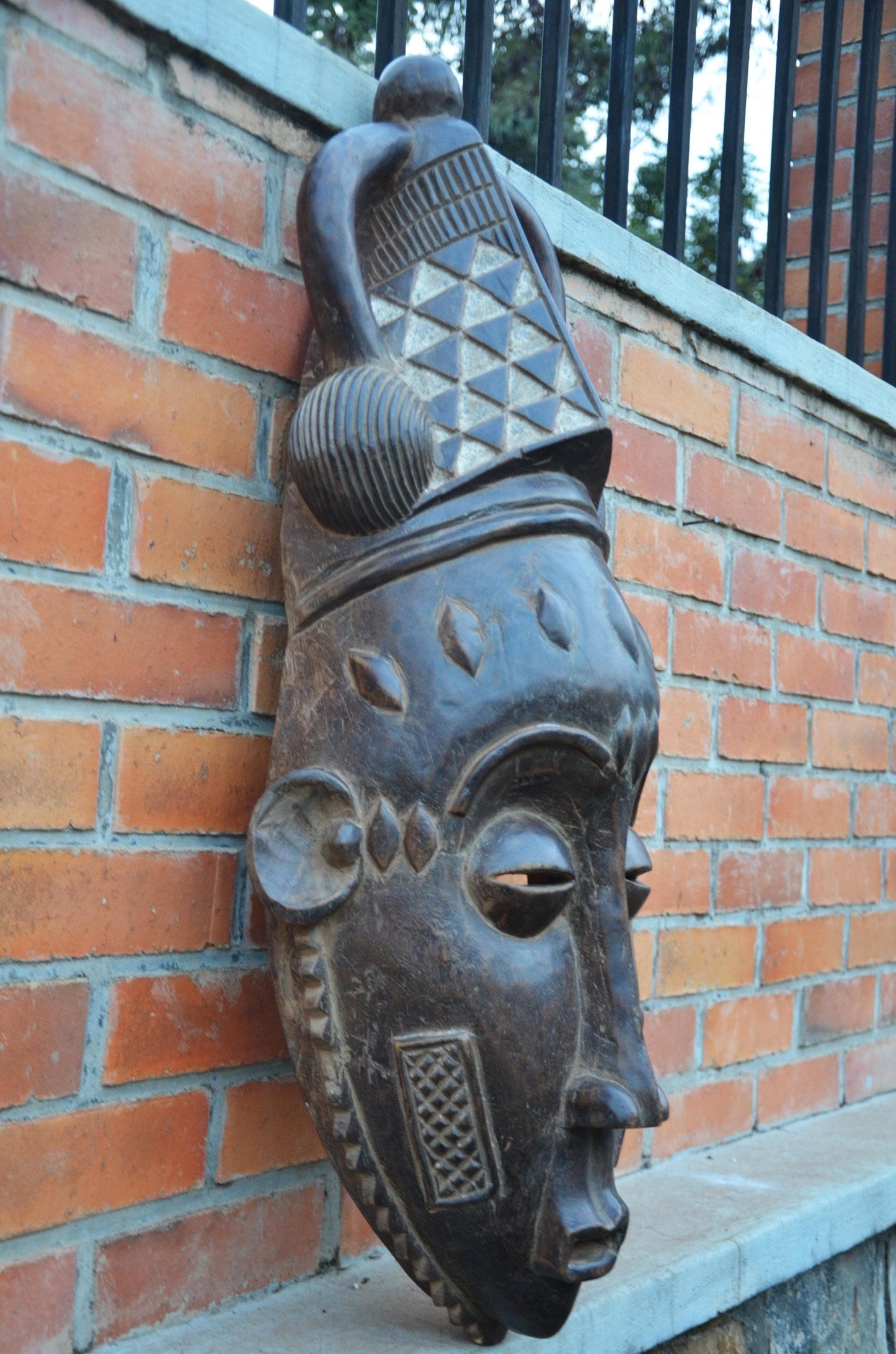Authentic Baule/Yohoure Mask | Large Ivorian Tribal Art