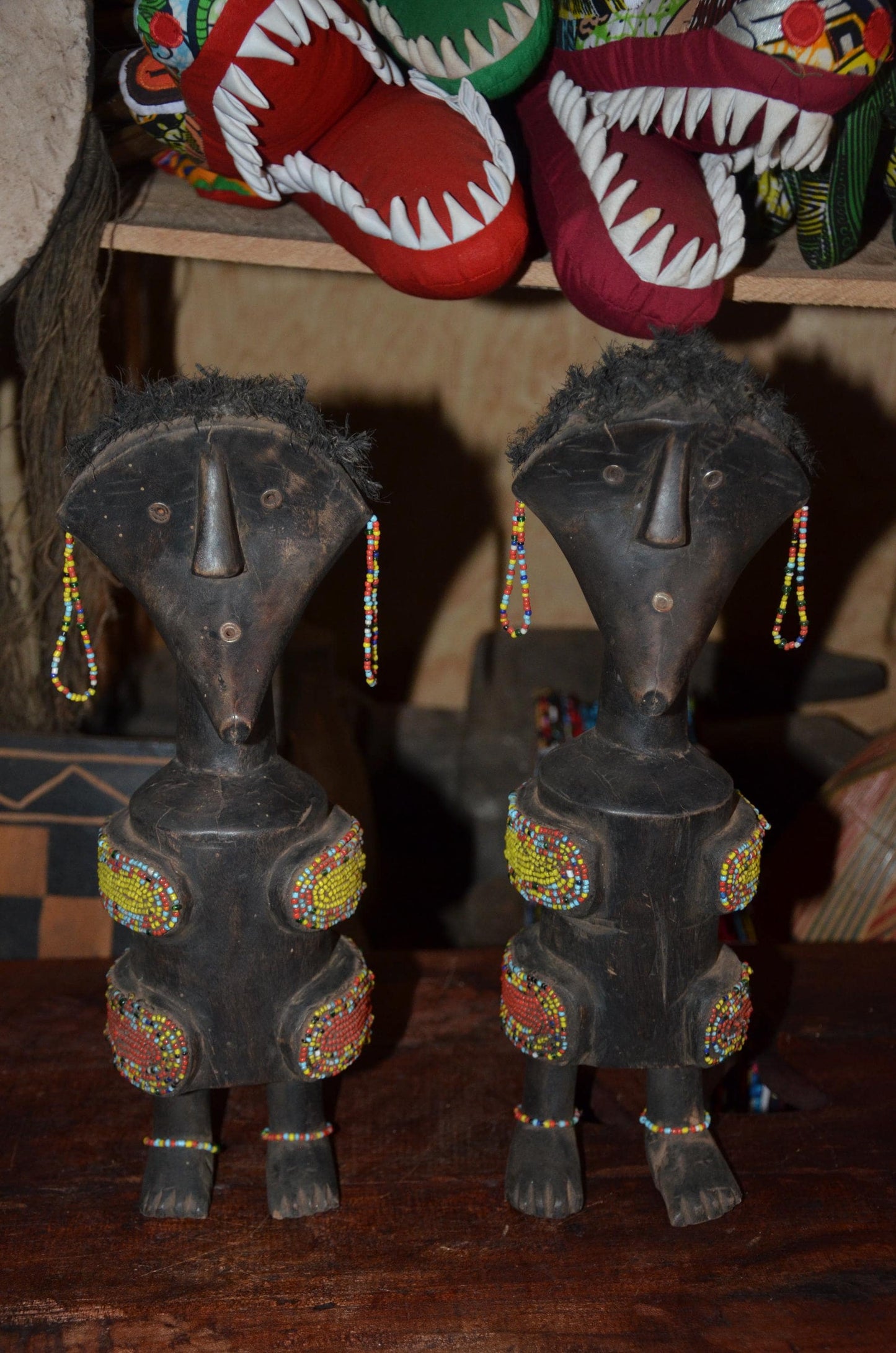 Authentic Namji Fertility Doll Pair | African Tribal Art | Dowayo