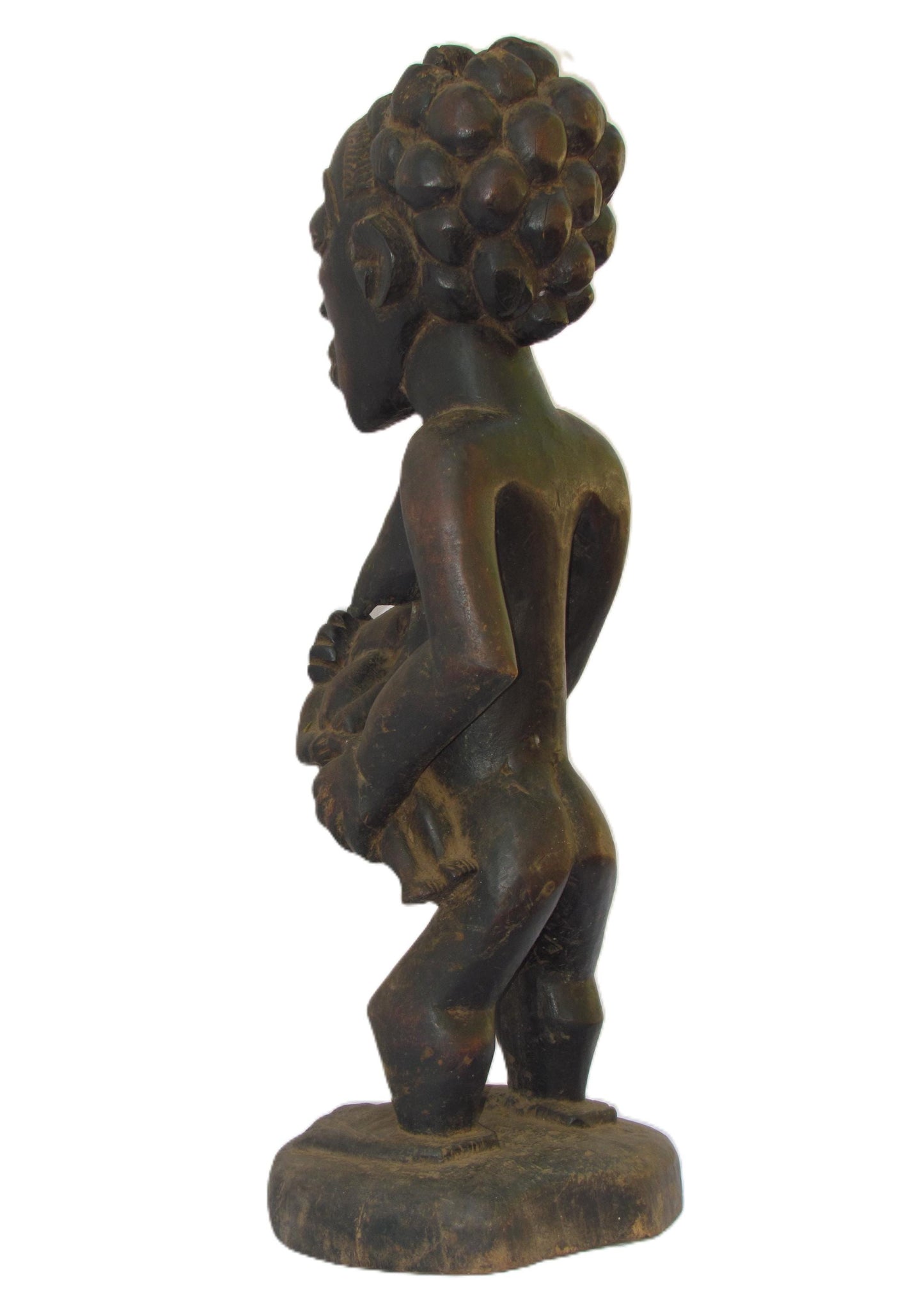 Luba Maternity Carving Congo Custom Base African Art