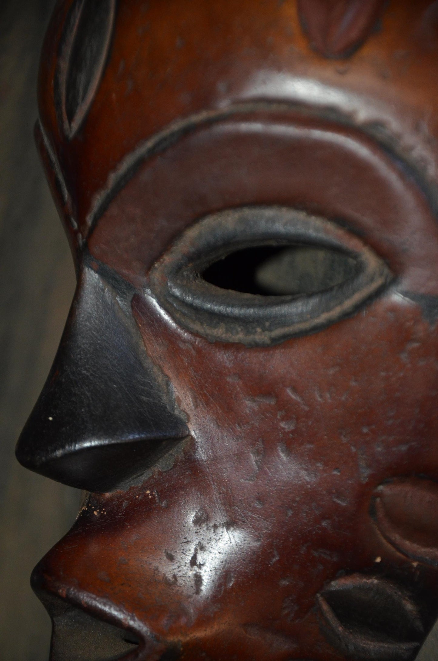Authentic Chokwe Mask | Congolese Tribal Art | Hand-Carved Wood