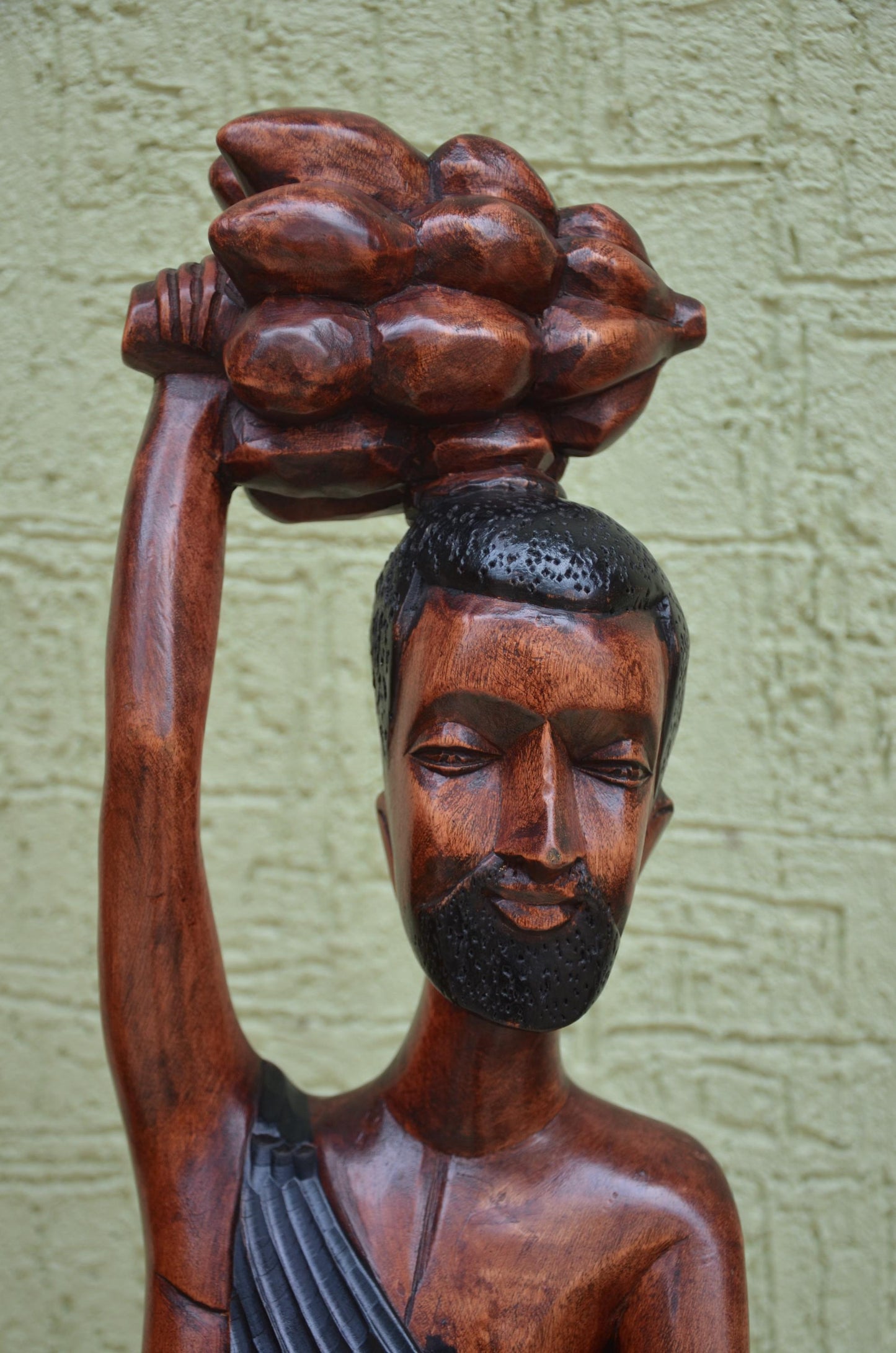 East African Wooden Male Harvester Sculpture | Tribal Art