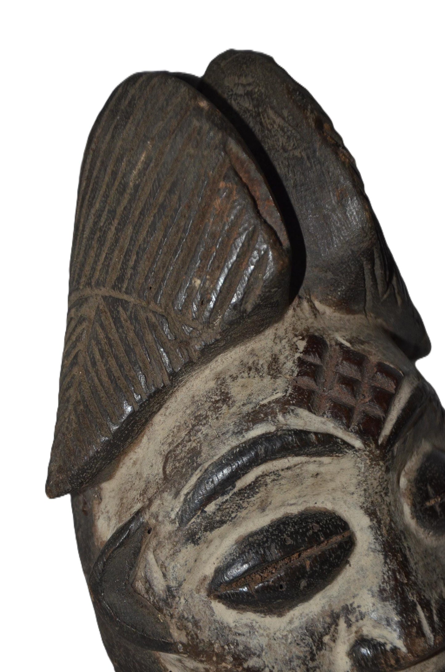 Authentic Bapunu Mask | Punu Tribal Art | Congolese Wood Wall Sculpture