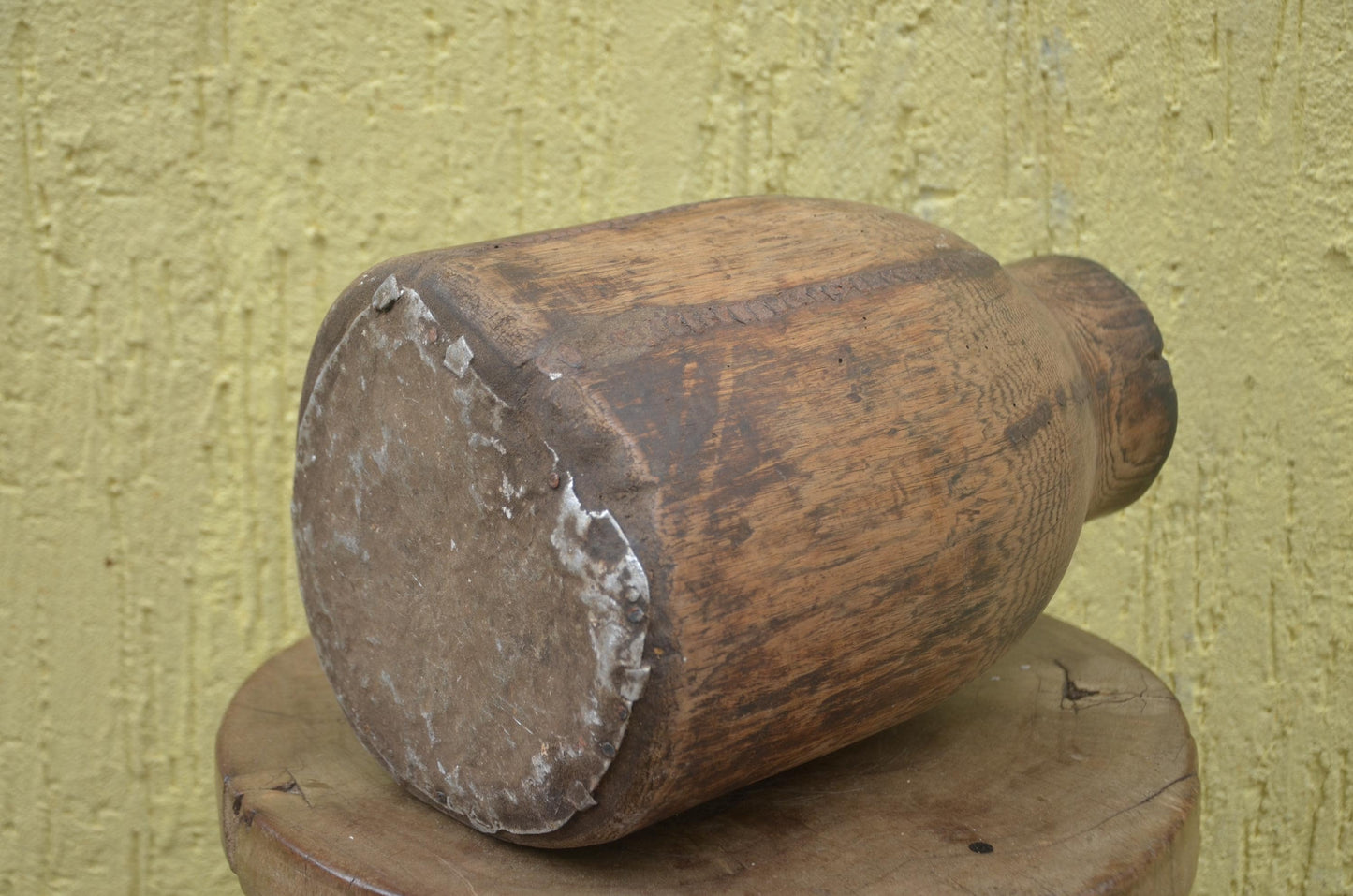 Authentic Rwandan Milk Vessel | Carved Icyansi | Traditional Wood Art