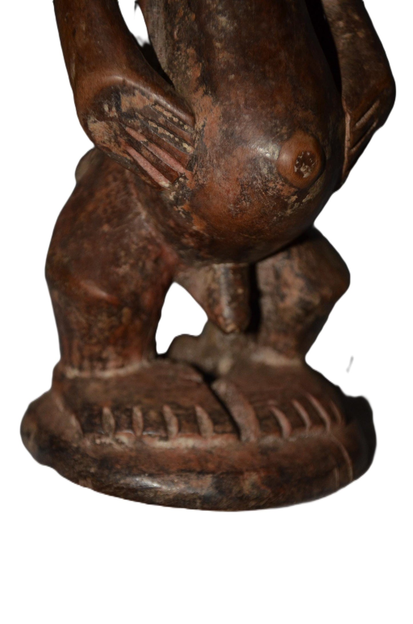 Authentic Lega Statue | Congolese Tribal Art | Hand-Carved Wood Sculpture