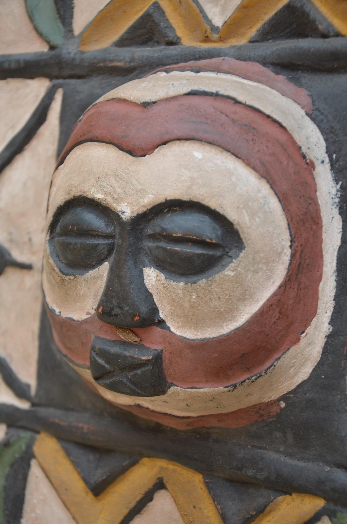 Authentic African Multi-Mask Wall Panel | Tribal Totem Art