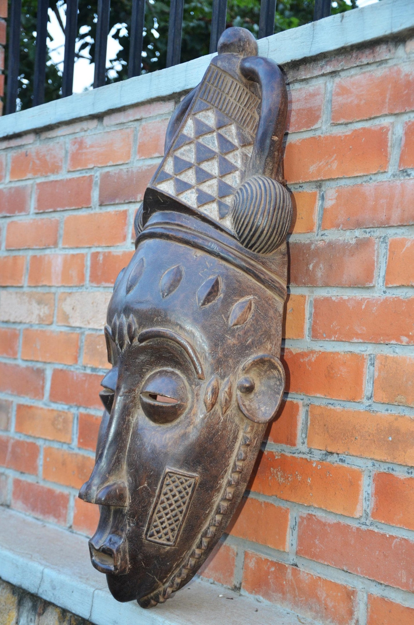 Authentic Baule/Yohoure Mask | Large Ivorian Tribal Art